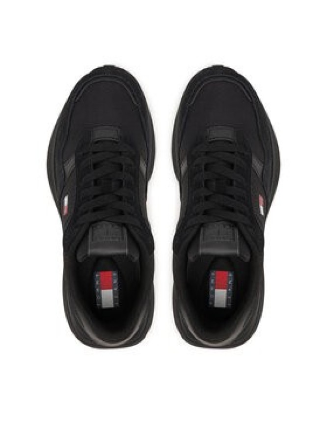 Tommy Jeans Sneakersy Modern Runner Mix EN0EN03100 Czarny
