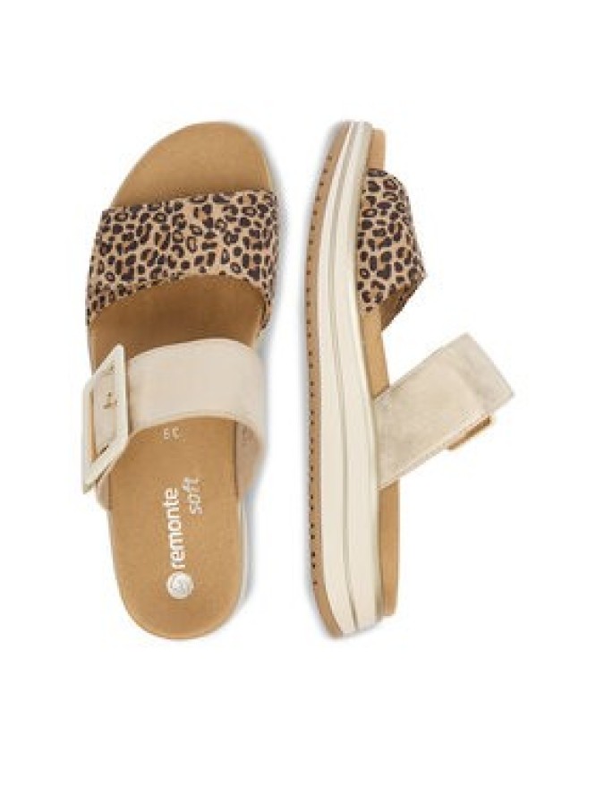 Remonte Klapki CEO-D1J61-91 Złoty