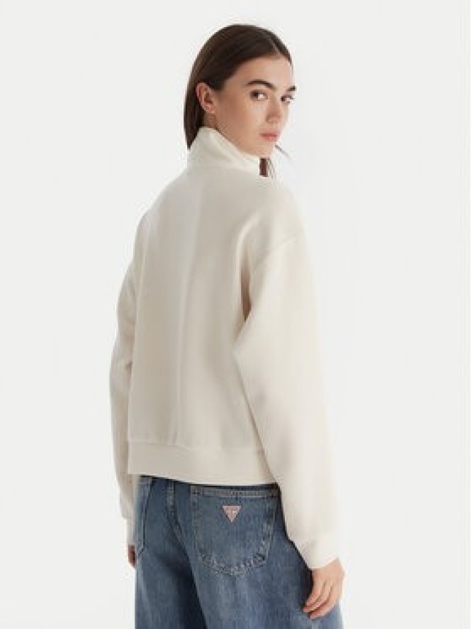 Roxy Bluza Rise & Vibe Sweet Fleece ERJFT05012 Biały Relaxed Fit