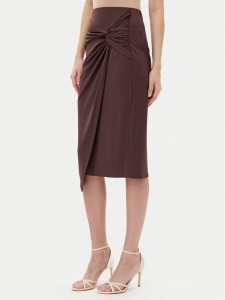 Rinascimento Spódnica midi CFC0123489003 Brązowy Regular Fit