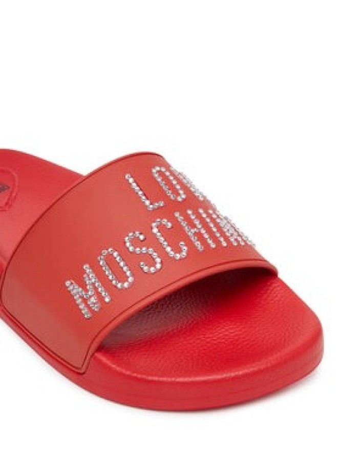 LOVE MOSCHINO Klapki JA28122G0MI13500 Czerwony