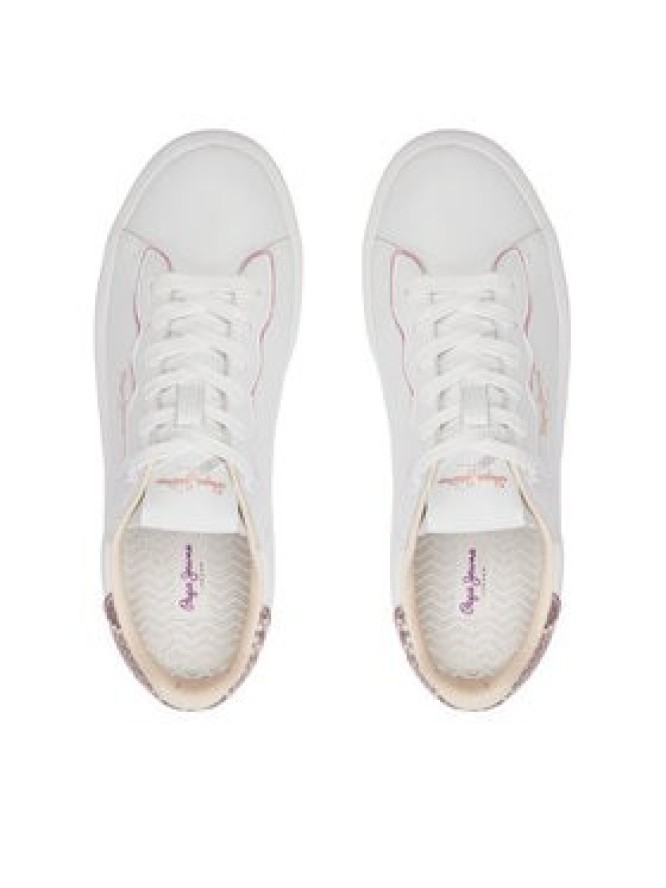 Pepe Jeans Sneakersy Dobbie Seal PLS00006 Biały
