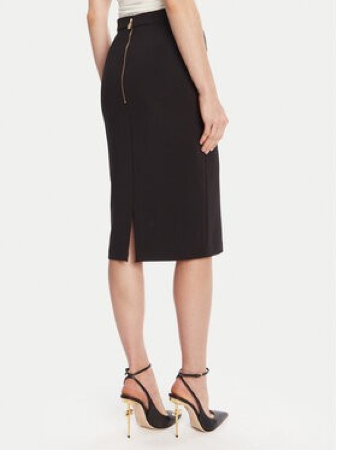 Elisabetta Franchi Spódnica ołówkowa GO-137-56E2-V320 Czarny Regular Fit