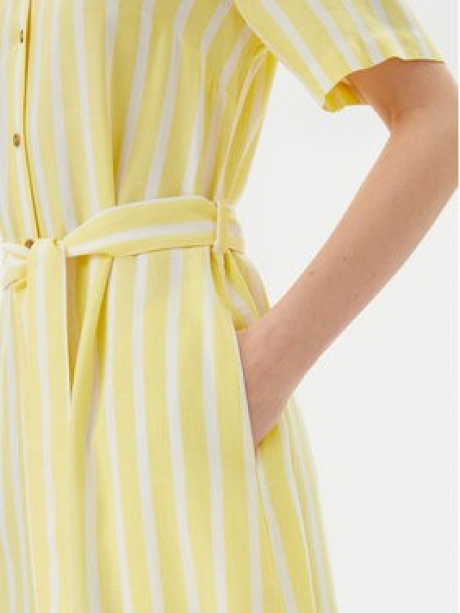 Barbour Sukienka koszulowa Adelaide LDR0909YE32 Żółty Regular Fit