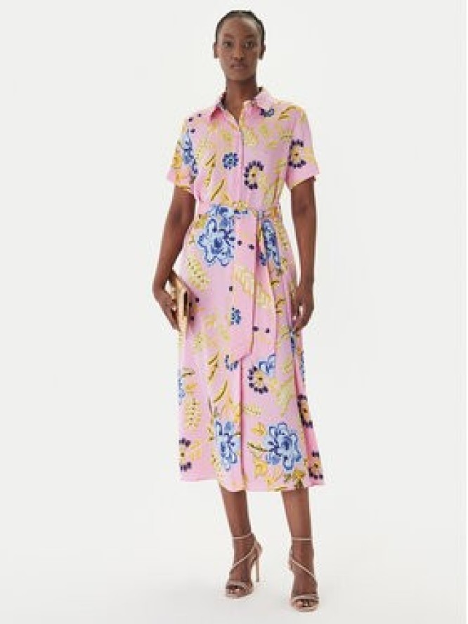 LOLA CASADEMUNT Sukienka koszulowa LS2616088 Różowy Regular Fit