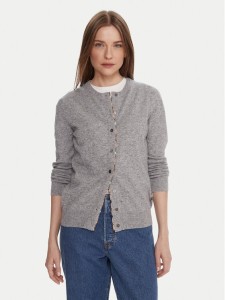 Barbour Kardigan LKN1076GY71 Szary Regular Fit