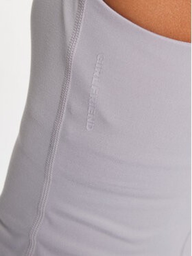 Girlfriend Collective Top Zoe 1024 Fioletowy Slim Fit