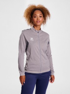 Damska bluza dresowa z poliestru zapinana na zamek Hummel Authentic