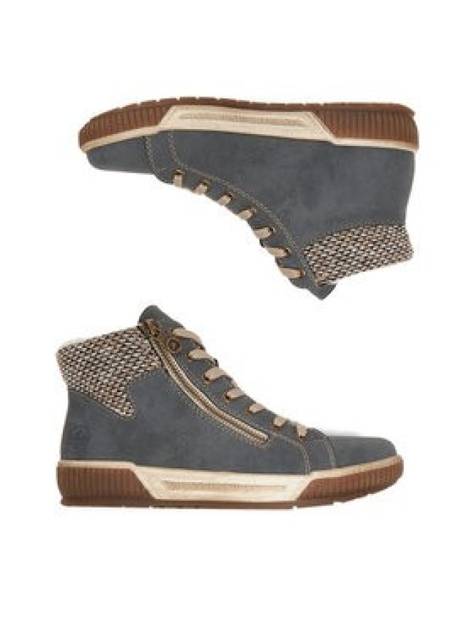 Rieker Trzewiki CEO-N0709-14 Niebieski