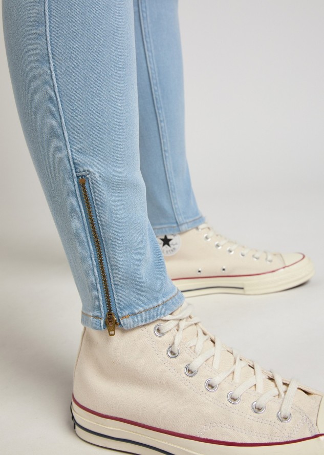 LEE SCARLETT HIGH ZIP DAMSKIE SPODNIE JEANSOWE LIGHT RUBY L31BTVZB 112145019