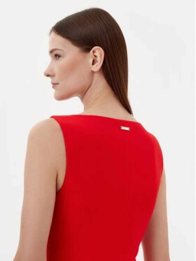 Calvin Klein Sukienka koktajlowa K20K208140 Czerwony Slim Fit