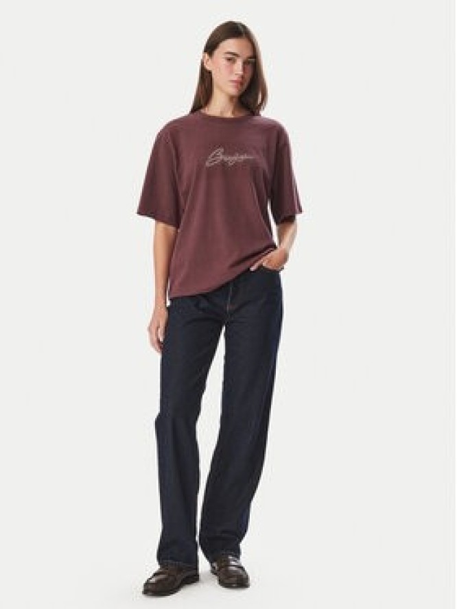 BOSS T-Shirt C_Eregular_8 50571460 Bordowy Regular Fit