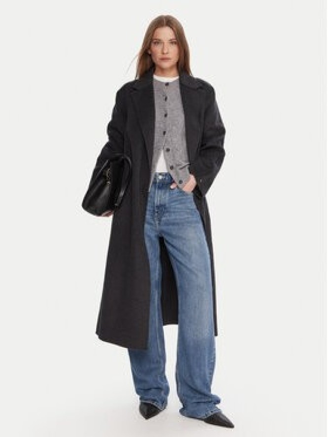 Tommy Hilfiger Płaszcz wełniany WW0WW47286 Szary Regular Fit