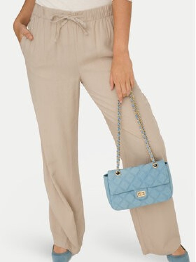 ONLY Spodnie materiałowe Goa 15363676 Beżowy Straight Fit