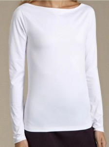 Bluzka z długim rękawem - biały
