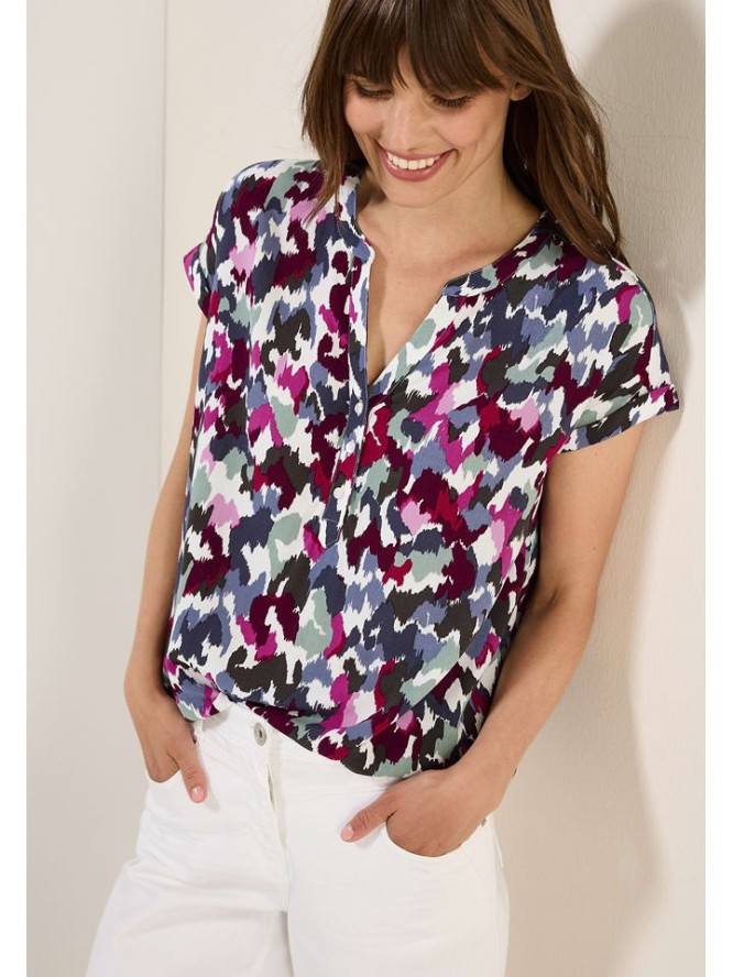 Cecil Bluzka w kolorze fioletowo-miętowo-białym rozmiar: M