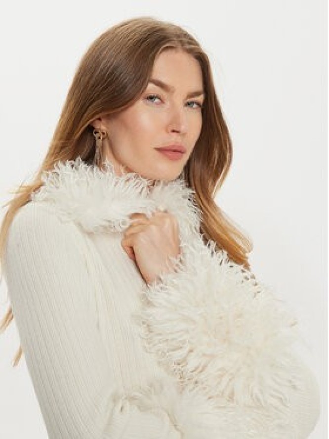 TWINSET Kardigan 242TT3430 Biały Slim Fit