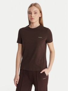 Guess T-Shirt V6RI07 J1314 Brązowy Regular Fit