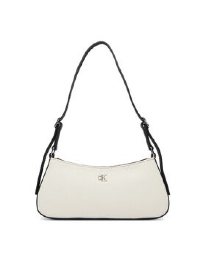 Calvin Klein Torebka Ck Canvas Small Shoulder Bag LV04F3347G Biały