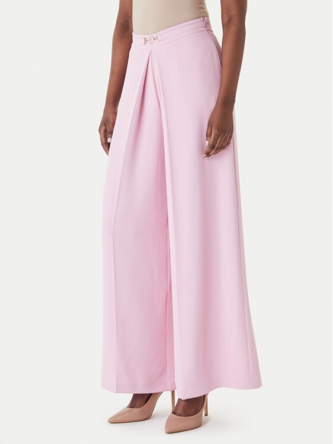 Fracomina Spodnie palazzo FS26SV3007W47601 Różowy Regular Fit