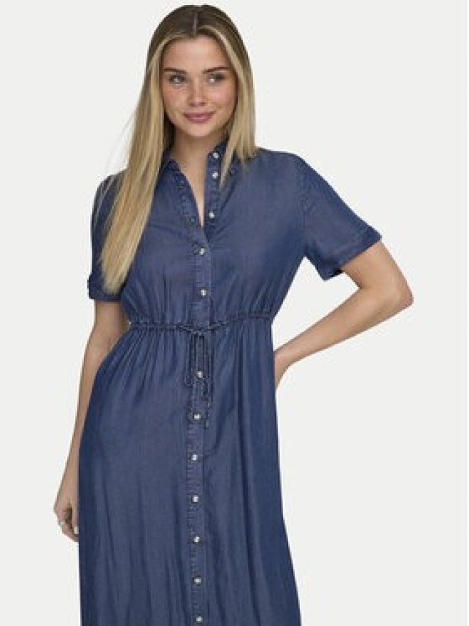 ONLY Sukienka jeansowa Charis 15363971 Granatowy Regular Fit