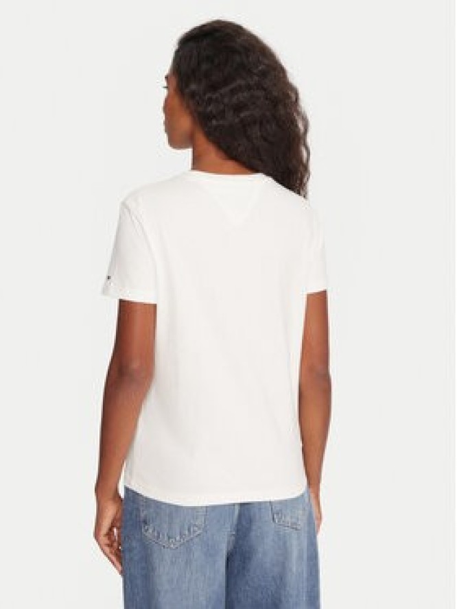 Tommy Jeans T-Shirt Varsity DW0DW21966 Biały Regular Fit