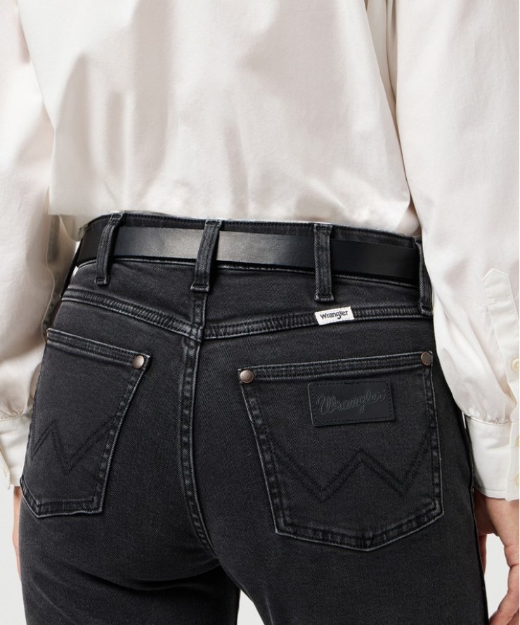 DAMSKI PASEK WRANGLER WESTERN SUN BELT BLACK 112365347