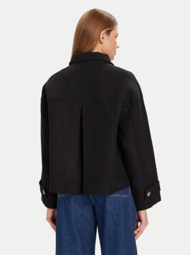 Morgan Płaszcz wełniany 252-GSTAM Czarny Regular Fit