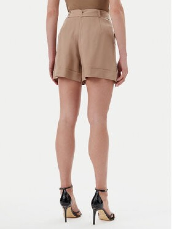 Guess Szorty materiałowe W5GD1R WG4C2 Beżowy Relaxed Fit