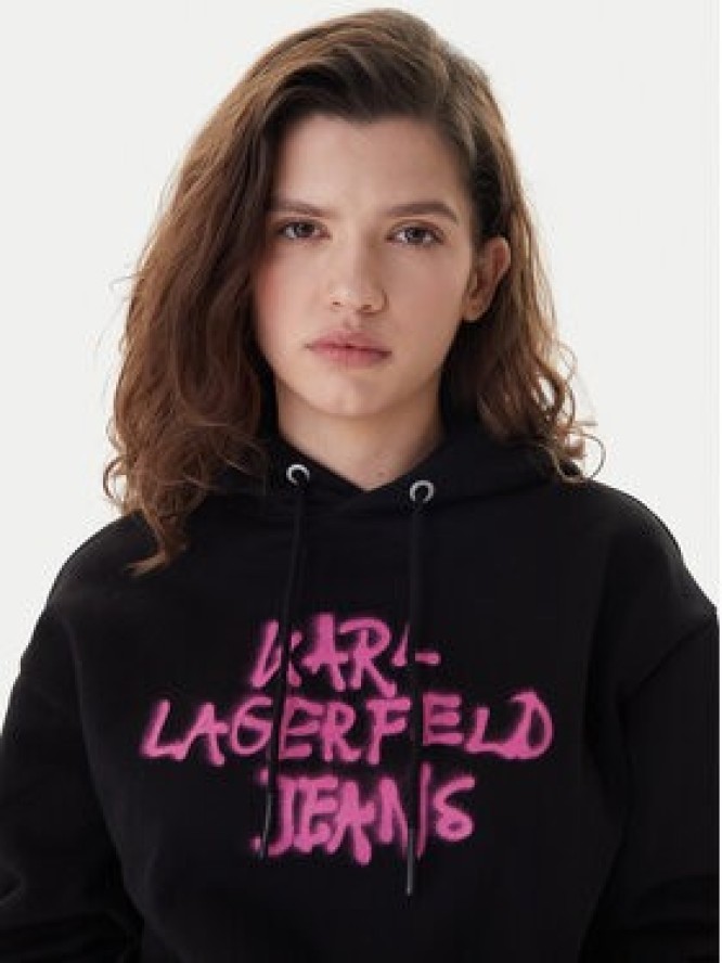 Karl Lagerfeld Jeans Bluza B1W20039 Czarny Regular Fit