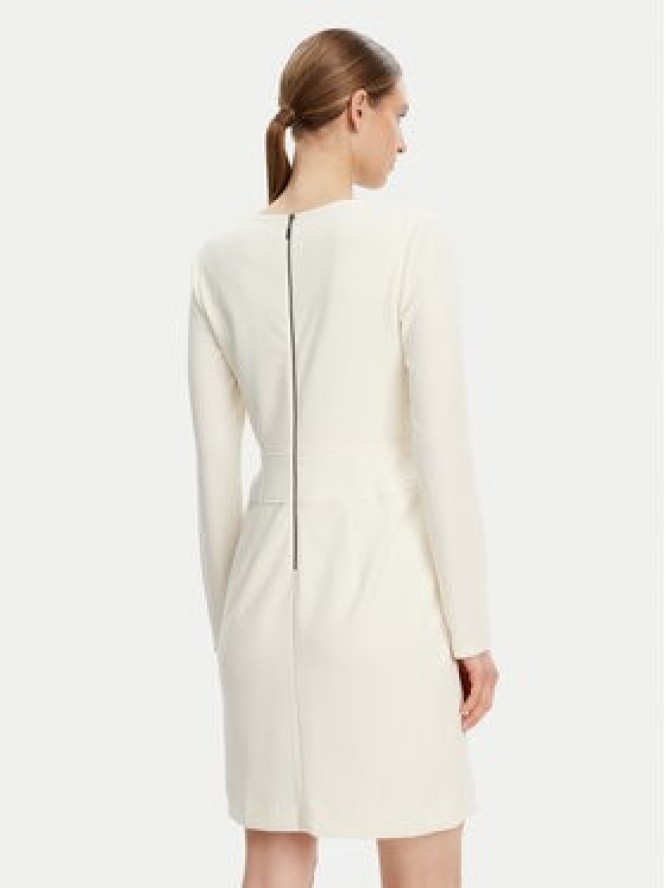 DKNY Sukienka koktajlowa DD4JI62A Écru Slim Fit