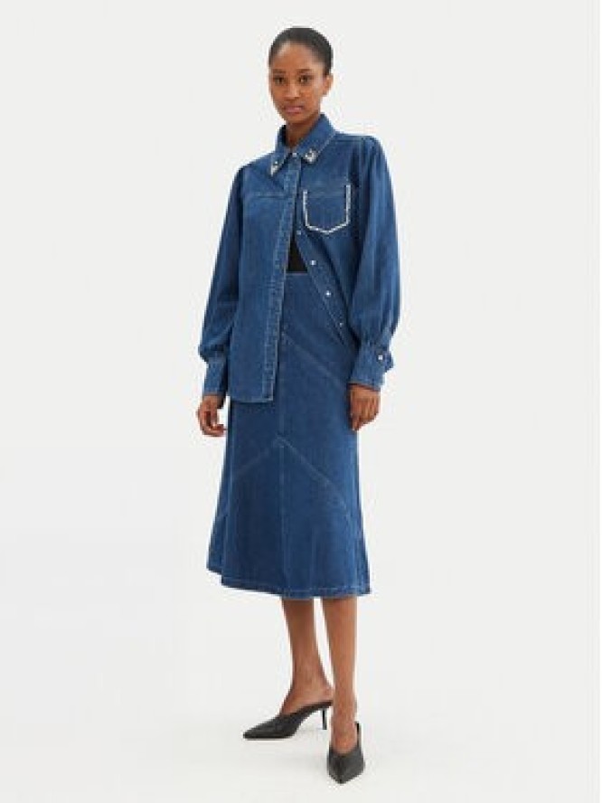 Bruuns Bazaar Spódnica jeansowa Eleen BBW4465 Niebieski Regular Fit