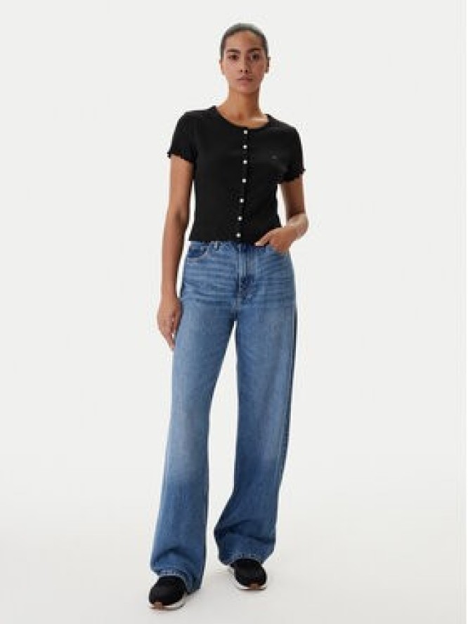 Tommy Jeans Bluzka DW0DW20377 Czarny Slim Fit