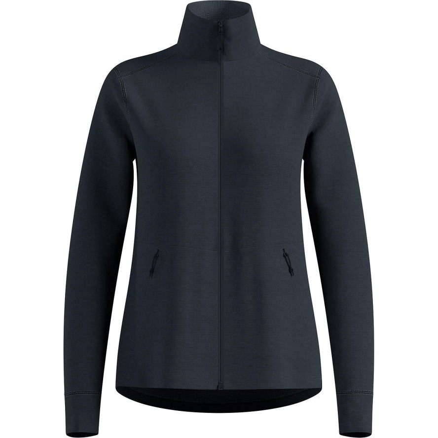 Bluza bez kaptura rozpinana Odlo Mid layer full zip GRID FLEECE