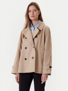 Tommy Hilfiger Trencz WW0WW45618 Beżowy Regular Fit