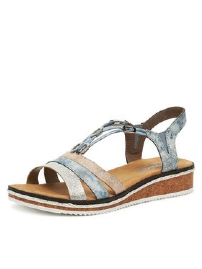 Rieker Sandały V36G4-40 Niebieski