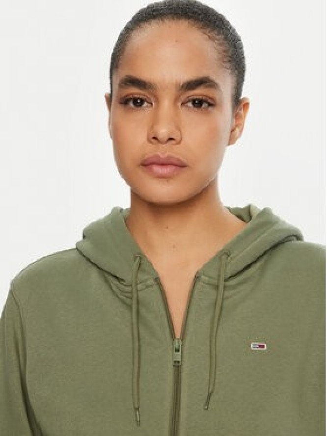 Tommy Jeans Bluza Flag DW0DW19729 Zielony Regular Fit