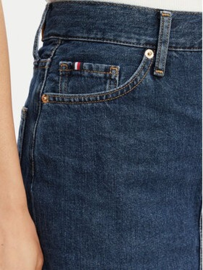 Tommy Hilfiger Spódnica jeansowa WW0WW45666 Granatowy Straight Fit