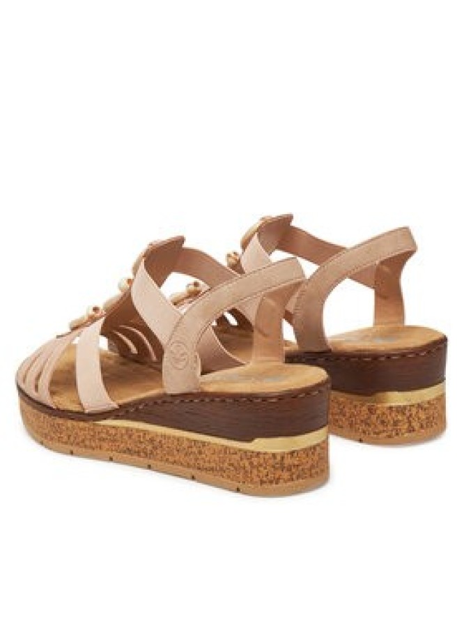 Rieker Sandały 63778-31 Beżowy