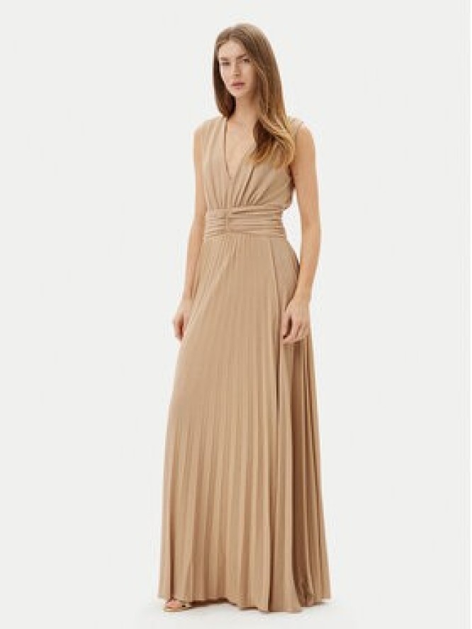 Gaudi Sukienka wieczorowa 511FD14005 Beżowy Regular Fit