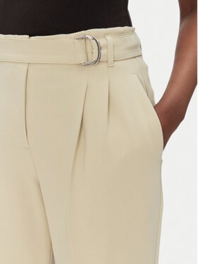 BOSS Spodnie materiałowe Tapiah 50490037 Beżowy Regular Fit