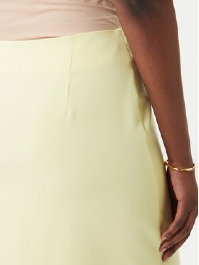 Rinascimento Spódnica ołówkowa CFC0127985003 Żółty Slim Fit