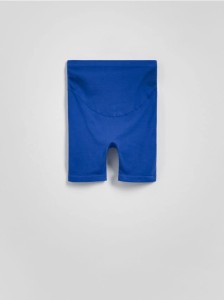 Bezszwowe kolarki z szerokim pasem - granatowy