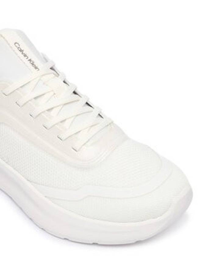 Calvin Klein Sneakersy Light Eva Run Laceup Sock Jelly HW0HW03434 Biały