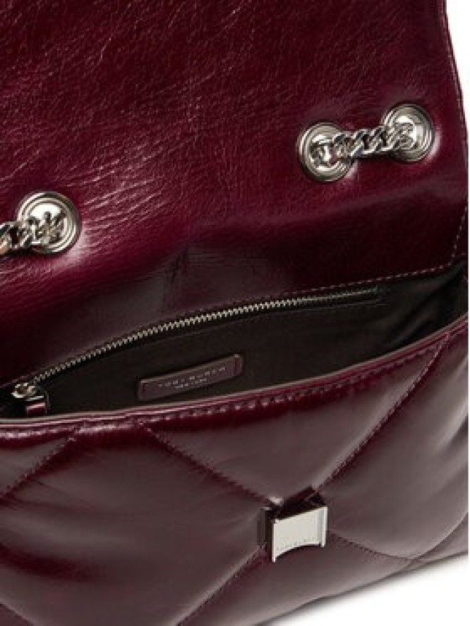 Tory Burch Torebka Kira Diamond 169326 Bordowy