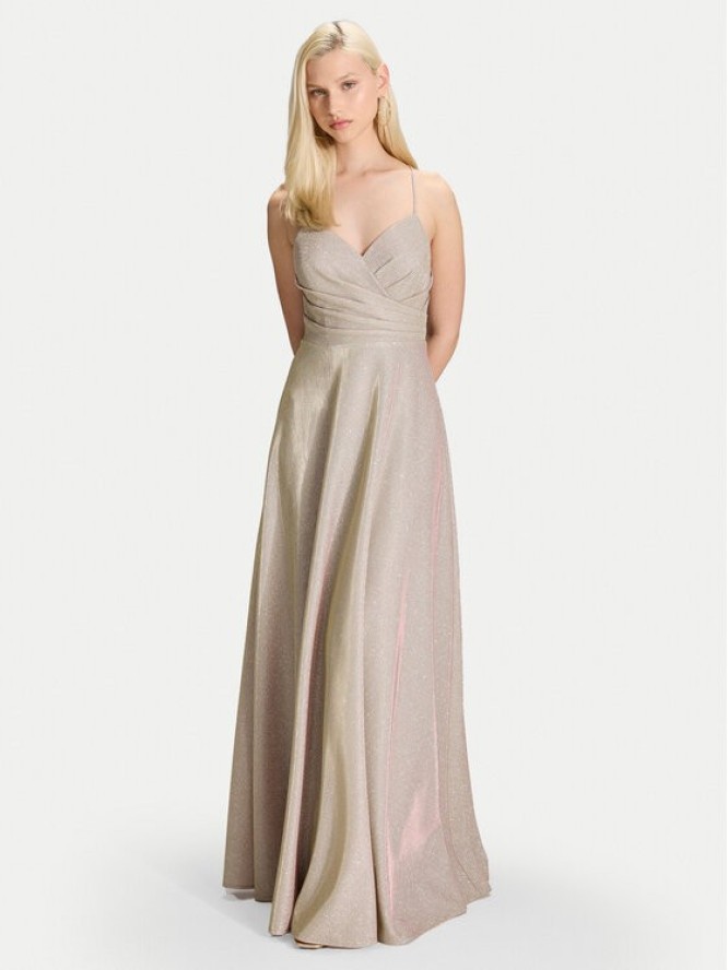 Hey Kyla Sukienka wieczorowa 5AK044HK Złoty Regular Fit