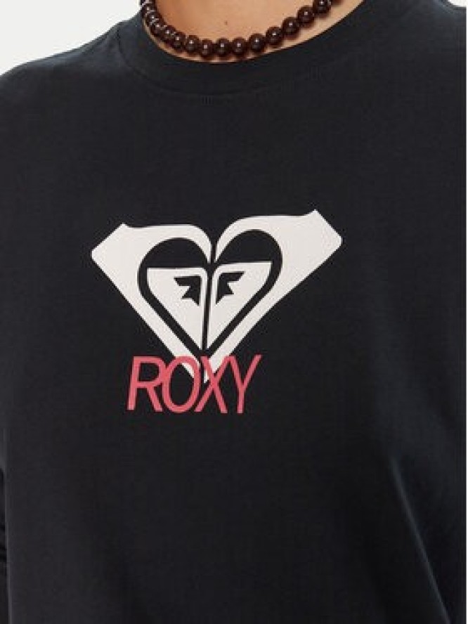 Roxy Bluzka Hangloose Art Ls ERJZT06035 Czarny Regular Fit