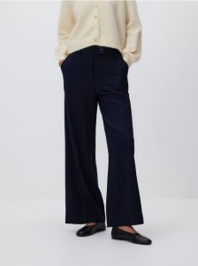Spodnie z kantem - granatowy