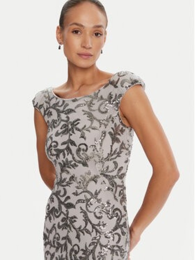 Rinascimento Sukienka wieczorowa CFC0125132003 Szary Slim Fit