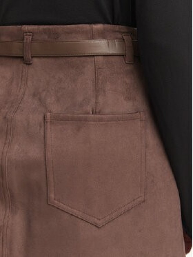 Guess Spódnica mini W6YD06 W2890 Brązowy Regular Fit